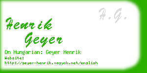 henrik geyer business card
